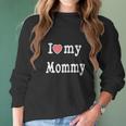 I Love My Daddy Mommy Vest Gift Women Long Sleeve Tshirt