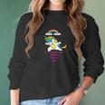 Lulu Bears Unicorn And Rainbow Kind Of Day Women Long Sleeve Tshirt