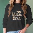 Mama Bear Mom Life Floral Heart Women Long Sleeve Tshirt