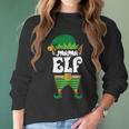 Mama Elf Christmas Mothers Day Goblin Lover Cute Gift Women Long Sleeve Tshirt