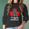 The Mandalorian To Nurse And Protect Women Long Sleeve Tshirt