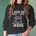 Mens Caffeine Diesel Jesus Christian Trucker Distressed Women Long Sleeve Tshirt