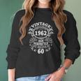 Mens Vintage 1962 The Man Myth Legend 60 Years Old Birthday Gifts Women Long Sleeve Tshirt