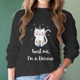 Meowgical Caticorn Rainbow Cat Unicorn Kittycorn Women Long Sleeve Tshirt