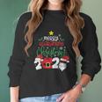 Merry Christmas 2020 Social Distancing Women Long Sleeve Tshirt