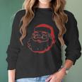 Merry Christmas Santa Claus Saint Nick Father Xmas Holiday Women Long Sleeve Tshirt