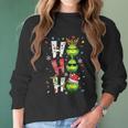 Merry Christmas Santa Grinch Ho Ho Ho Women Long Sleeve Tshirt