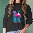 Miami Vice Original Pink Flamingo Women Long Sleeve Tshirt