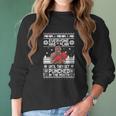 Mike Tyson Punch Everyone Has A Plan Until Ugly Christmas Women Long Sleeve Tshirt