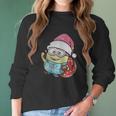 Minion Santa Christmas Women Long Sleeve Tshirt