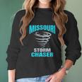 Missouri Storm Chaser Tornado Spotter Gift Women Long Sleeve Tshirt