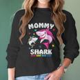 Mommy Shark Awareness Gift Women Long Sleeve Tshirt