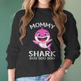 Mommy Shark Funny Mothers Day Gift Women Long Sleeve Tshirt