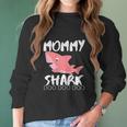 Womens Mommy Shark Mothers Day Gift For Wife Birthday Christmas Women Long Sleeve Tshirt