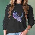 Moon Goddess Cat Person Artwork Moon Child Cat Women Long Sleeve Tshirt