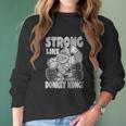 Nintendo Donkey Kong Super Strong Vintage Women Long Sleeve Tshirt