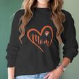 Oklahoma State Cowboys Heart Mom Women Long Sleeve Tshirt