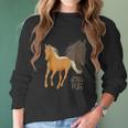 Palomino Horse Because Blonde Have More Fun Women Long Sleeve Tshirt