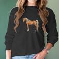 Palomino Light Chestnut Flaxen Arabian Horse Lover Women Long Sleeve Tshirt