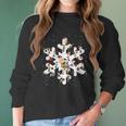 Peanuts Snowflakes Christmas Shirt Women Long Sleeve Tshirt