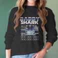 Police Daddy Shark Lovers Best Christmas Gifts For Dad Women Long Sleeve Tshirt