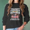 Proud Daughter Of A Vietnam Veteran Freedom Isnt Free Gift Men Women T-Shirt Graphic Print Casual Unisex Tee Women Long Sleeve Tshirt