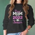 Womens Proud Mom Of A 2022 Senior Graduation Class V-Neck Women Long Sleeve Tshirt