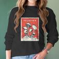 Psilocybin Retro Psychedelic Magic Mushrooms Women Long Sleeve Tshirt