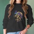 Psychedelic Magic Mushroom Smoking A Human Women Long Sleeve Tshirt