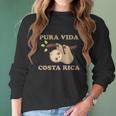 Pura Vida Sloth Costa Rica Women Long Sleeve Tshirt