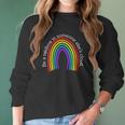 Womens Rainbow Inspirational Quotes By Scarebaby Design Women Long Sleeve Tshirt