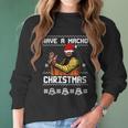 Randy Macho Man Savage Have A Macho Christmas Ugly Women Long Sleeve Tshirt