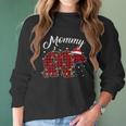 Red Plaid Mommy Bear Matching Buffalo Pajama Women Long Sleeve Tshirt