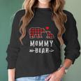 Red Plaid Mommy Bear One Cub Matching Buffalo Pajama Xmas Women Long Sleeve Tshirt