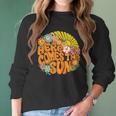 Retro Here Comes The Sun Floral Summer Family Vavation 2022 Women Long Sleeve Tshirt