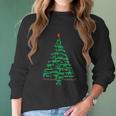 Rifle Weapon Gun Christmas Tree For Weapon Fools & Patriots Graphic Design Printed Casual Daily Basic Women Long Sleeve Tshirt