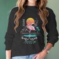 Riot Society Japan Flamingo Women Long Sleeve Tshirt