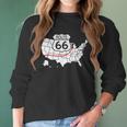 Route 66 V2 Men Women T-Shirt Graphic Print Casual Unisex Tee Women Long Sleeve Tshirt