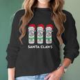 Santa Claws White Claw Hard Seltzer Christmas Shirt Women Long Sleeve Tshirt