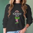 The Sassy Elf Christmas Matching Family Group Women Long Sleeve Tshirt