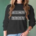 Science Teacher Periodic Table Logo Women Long Sleeve Tshirt