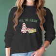 The Season Little Debbie Inspired Christmas Tree Women Long Sleeve Tshirt