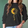 Share The Love Sunflower Sign Language Women Long Sleeve Tshirt