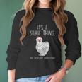 Silkie Chicken Women Long Sleeve Tshirt