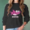 Sister Of The Baby Shark Birthday Women Long Sleeve Tshirt