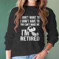 Snoopy Im Retired Women Long Sleeve Tshirt