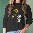 Snoopy And Woodstock You Are My Sunshine Sunflower Women Long Sleeve Tshirt