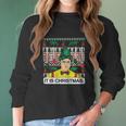 Spirit Forged Apparel Dwight It Is Christmas Ugly Mens Women Long Sleeve Tshirt