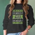 Star Wars Vader Trooper Droid Ugly Christmas Sweater T-Shirt Women Long Sleeve Tshirt