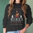 Super Mario Faux Christmas Gift Sweater Women Long Sleeve Tshirt